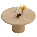 REED Round Dining Table Ø120cm Natural Oak - main image