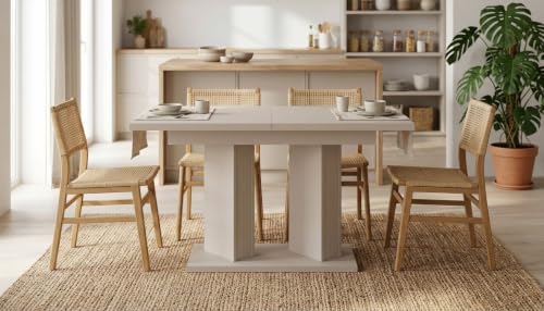 GOSY extendable dining table in cashmere
