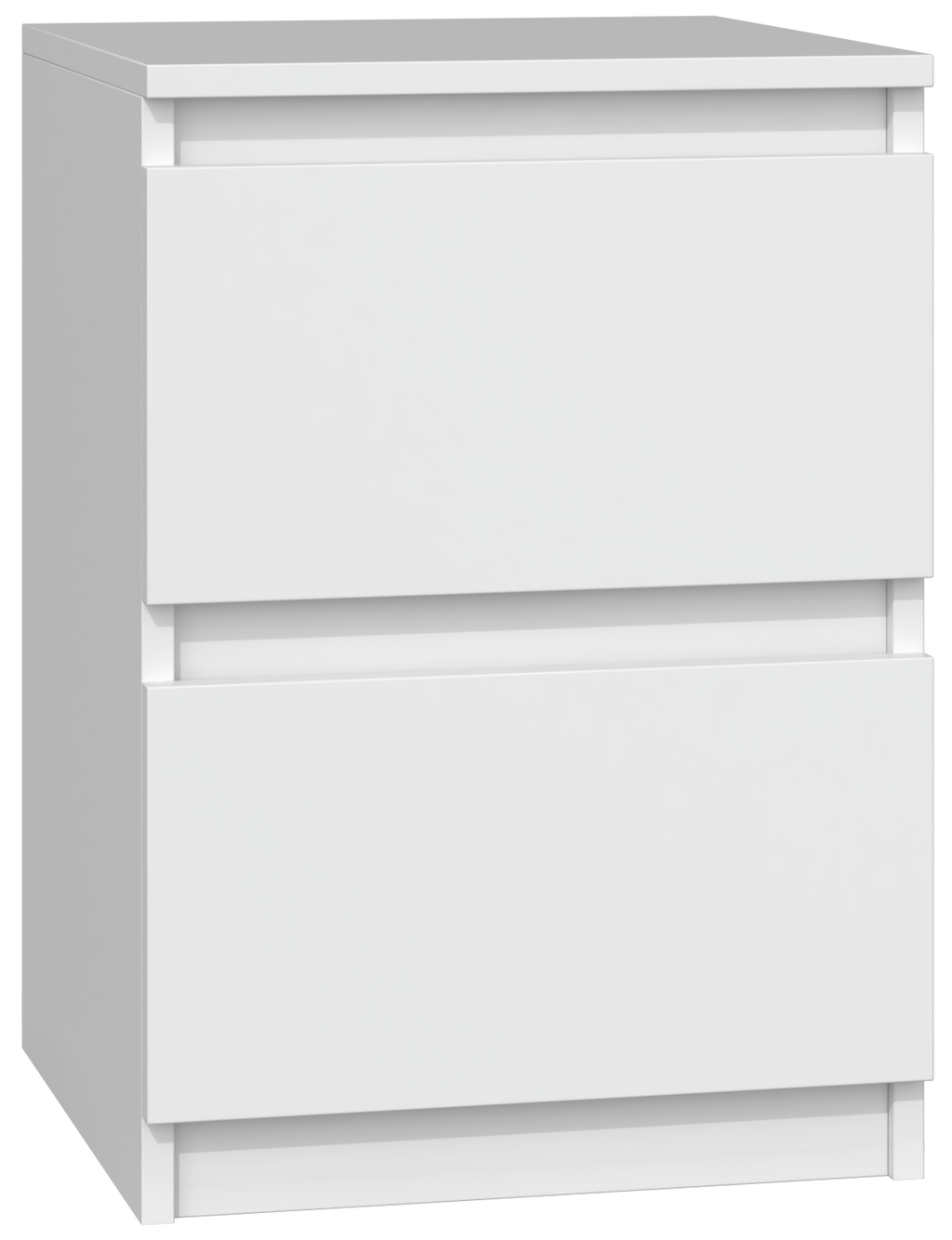 MALWA matt white nightstand