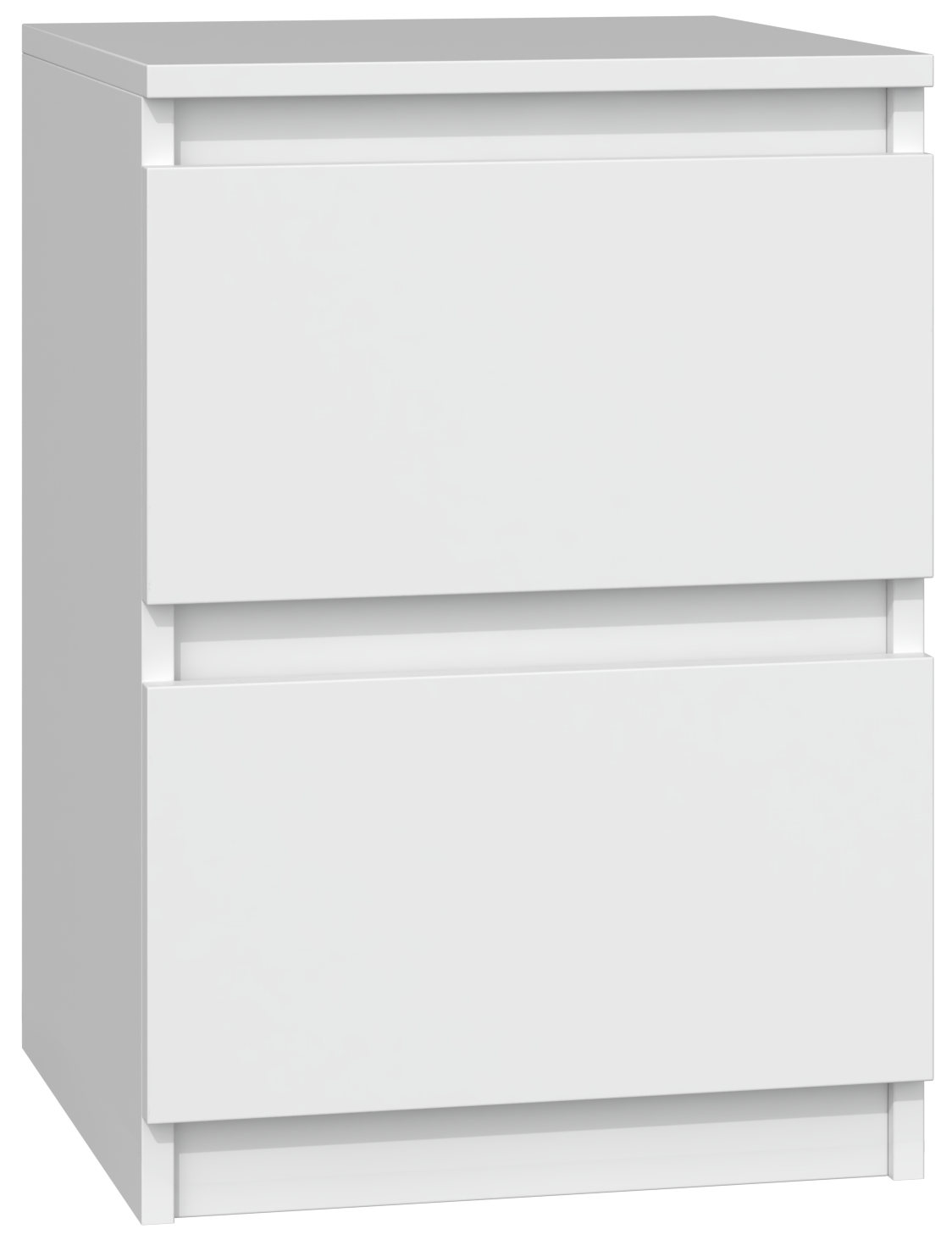 MALWA matt white nightstand